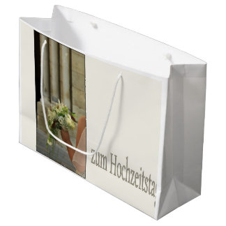 Duitse bruiloft gefeliciteerd geschenk tas groot cadeauzakje