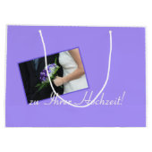 Duitse bruiloft gefeliciteerd geschenk tas groot cadeauzakje (Achterkant)