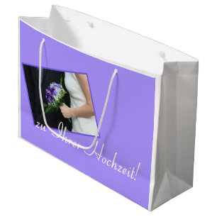 Duitse bruiloft gefeliciteerd geschenk tas groot cadeauzakje