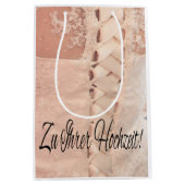 Duitse bruiloft gefeliciteerd geschenk tas medium cadeauzakje (Voorkant)