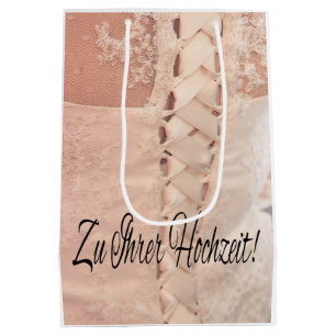 Duitse bruiloft gefeliciteerd geschenk tas medium cadeauzakje