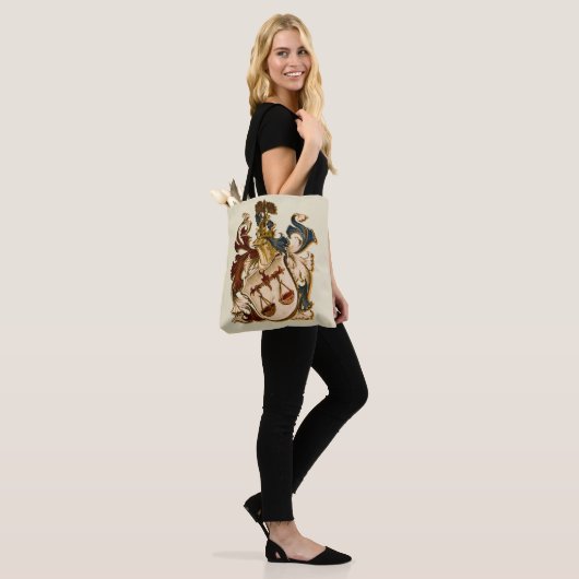  Duitse bruin- en goudlakken van wapens Tote Bag (Op model)