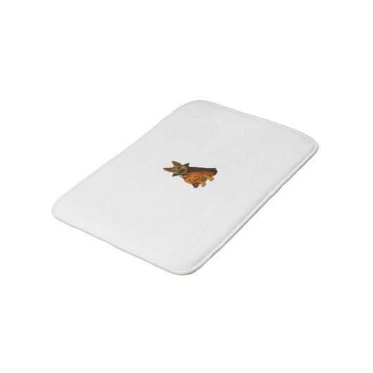 Duitse Bulldog Halloween Hond in Vampier Kostuum W Badmat (Gekanteld)