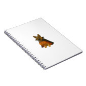 Duitse Bulldog Halloween Hond in Vampier Kostuum W Notitieboek (Rechterzijde)