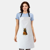 Duitse Bulldog Halloween Hond in Vampier Kostuum W Schort (Gedragen)