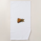 Duitse Bulldog Halloween Hond in Vampier Kostuum W Strandlaken (Voorkant)