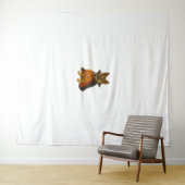 Duitse Bulldog Halloween Hond in Vampier Kostuum W Wandkleed (In Situ (horizontaal))