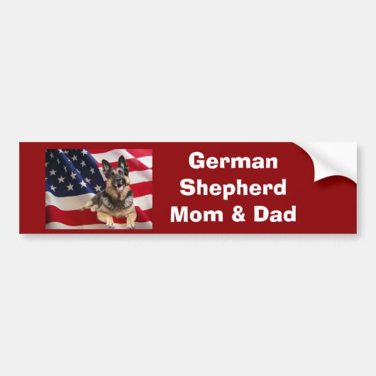 Duitse Bumpersticker Shepherd (Voorkant)