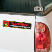 Duitse Bumpersticker Shepherd (Op Truck)