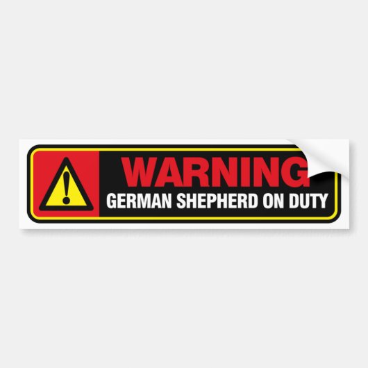 Duitse Bumpersticker Shepherd (Voorkant)