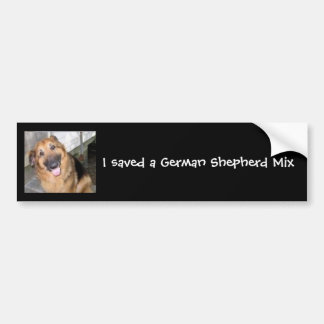 Duitse Bumpersticker Shepherd Mix
