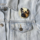 Duitse Button Shepherd Afbeelding Round (In situ)