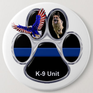 Duitse Button Shepherd Thin Blue Line
