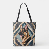 Duitse Canvas tas Shepherd (Achterkant)