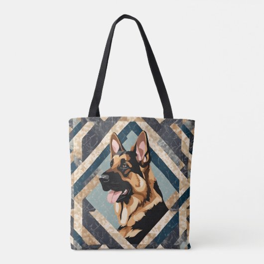 Duitse Canvas tas Shepherd (Achterkant)