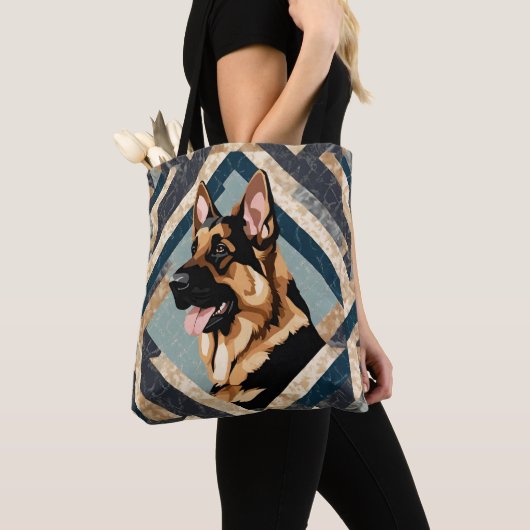 Duitse Canvas tas Shepherd (Dichtbij)