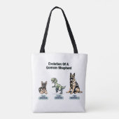 Duitse Canvas tas Shepherd (Achterkant)