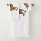 Duitse cartoon herder bad handdoek (Insitu)