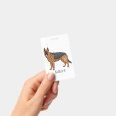Duitse cartoon herder badge (Handheld)