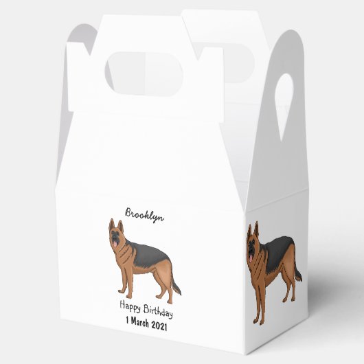 Duitse cartoon herder bedankdoosjes (Geopend)