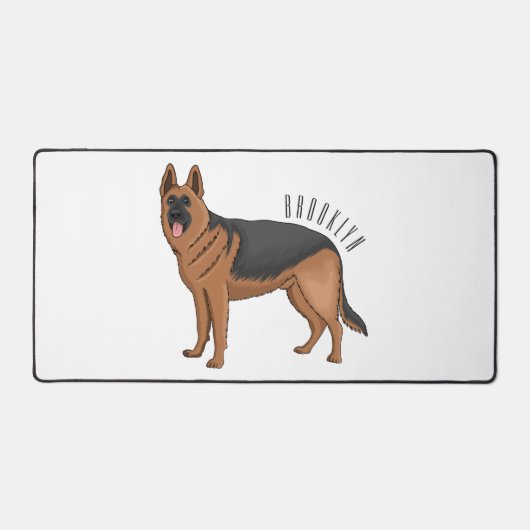 Duitse cartoon herder bureaumat (Voorkant)