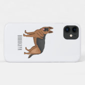 Duitse cartoon herder Case-Mate iPhone case (Achterkant (horizontaal))