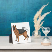 Duitse cartoon herder fotoplaat (Insitu)