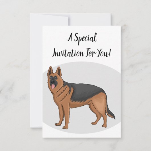 Duitse cartoon herder kaart (Achterkant)