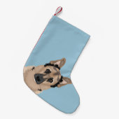 duitse cartoon herder kleine kerstsok (Voorkant (Hangend))