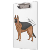 Duitse cartoon herder klembord (Links)