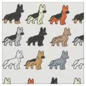duitse cartoon herder kleuren stof (Close Up)