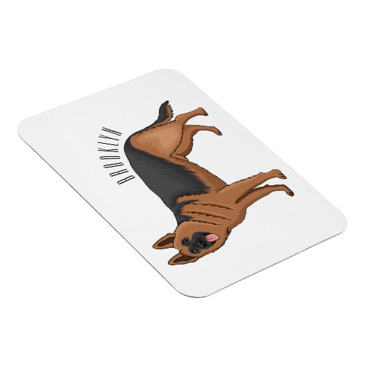 Duitse cartoon herder magneet (Rechterzijde)