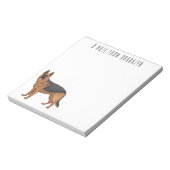 Duitse cartoon herder notitieblok (Linkerzijde)
