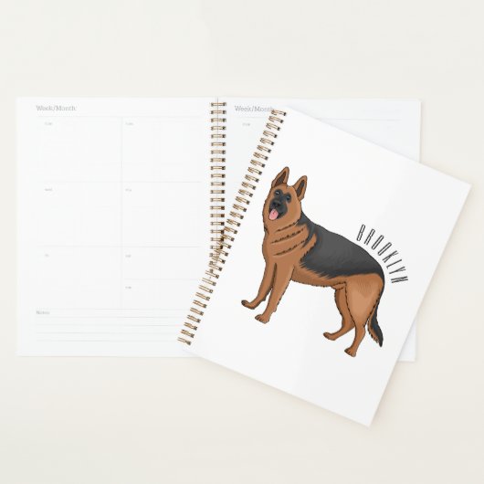 Duitse cartoon herder planner (Display)