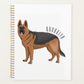 Duitse cartoon herder planner (Voorkant)