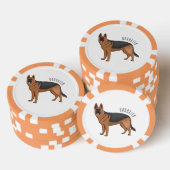 Duitse cartoon herder poker chips (Opstapeling)