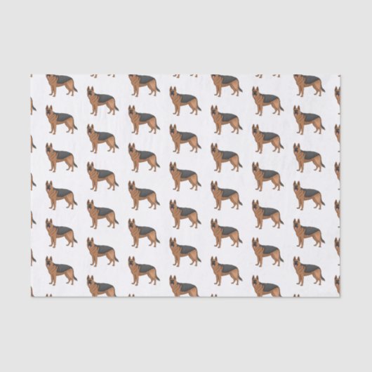 Duitse cartoon herder tissuepapier (Voorkant)