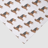 Duitse cartoon herder tissuepapier (Detail)