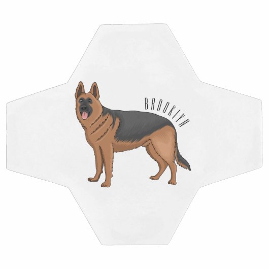 Duitse cartoon herder voetbal (Enkel)