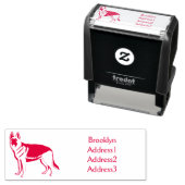 Duitse cartoon herder zelfinktende stempel (In situ)