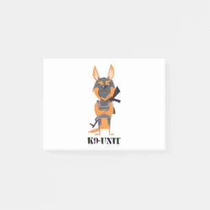 Duitse Cartoon K9 Dog Design Post-it® Notes