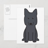 Duitse Cartoon Shepherd Dog Briefkaart (Voorkant / Achterkant)