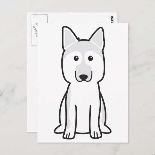 Duitse Cartoon Shepherd Dog Briefkaart (Voorkant / Achterkant)