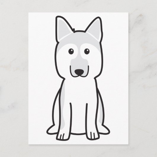 Duitse Cartoon Shepherd Dog Briefkaart (Voorkant)