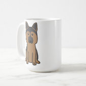 Duitse Cartoon Shepherd Dog Koffiemok (Voorkant links)