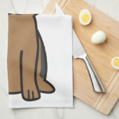 Duitse Cartoon Shepherd Dog Theedoek (Quarter Fold)