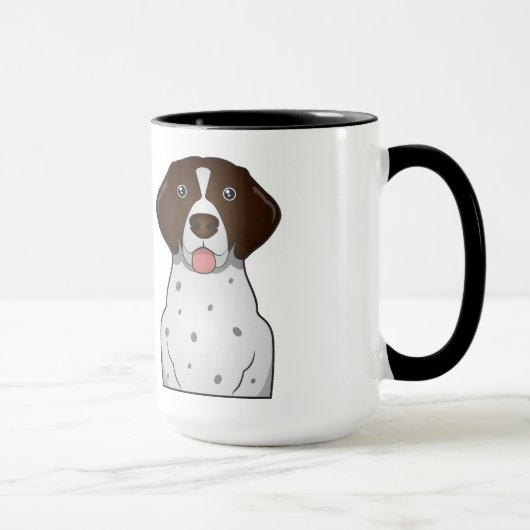Duitse Cartoon Shorthaired Pointer Mok (Rechts)