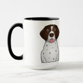 Duitse Cartoon Shorthaired Pointer Mok (Links)