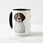 Duitse Cartoon Shorthaired Pointer Mok (Voorkant links)