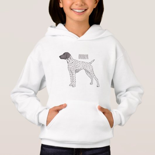 Duitse cartoon van Shorthaired Pointer-hond (Voorkant)